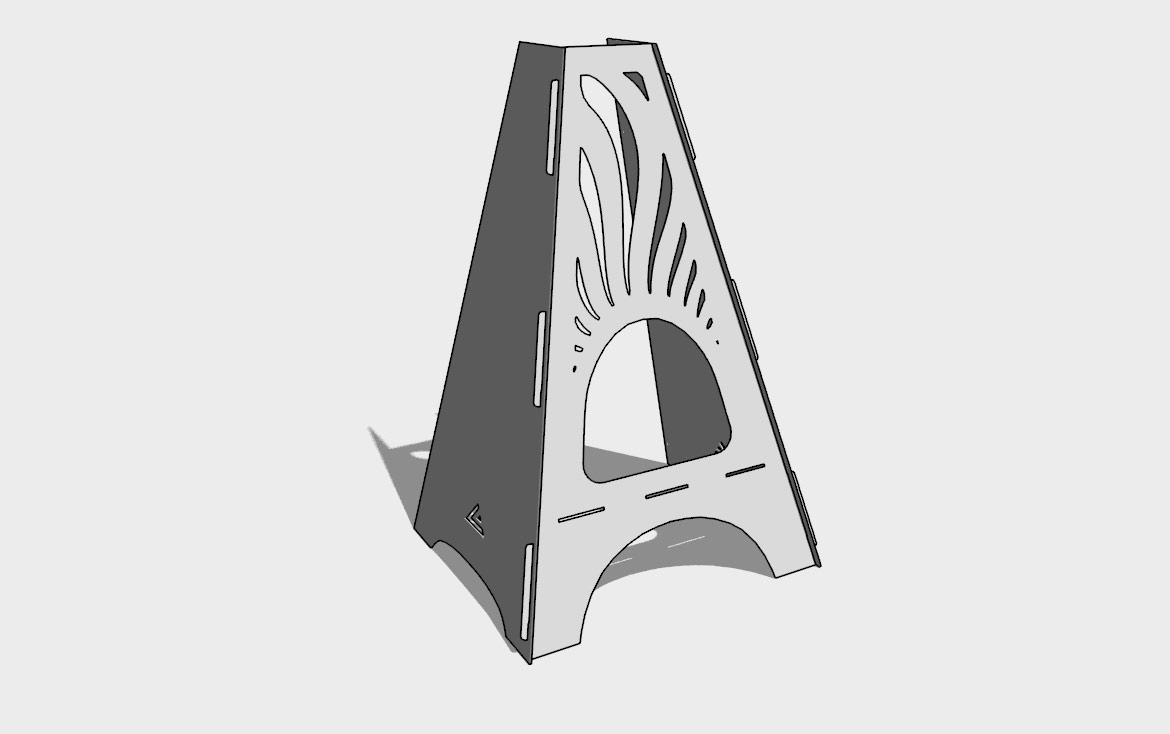 Fire pit assembly Step 3