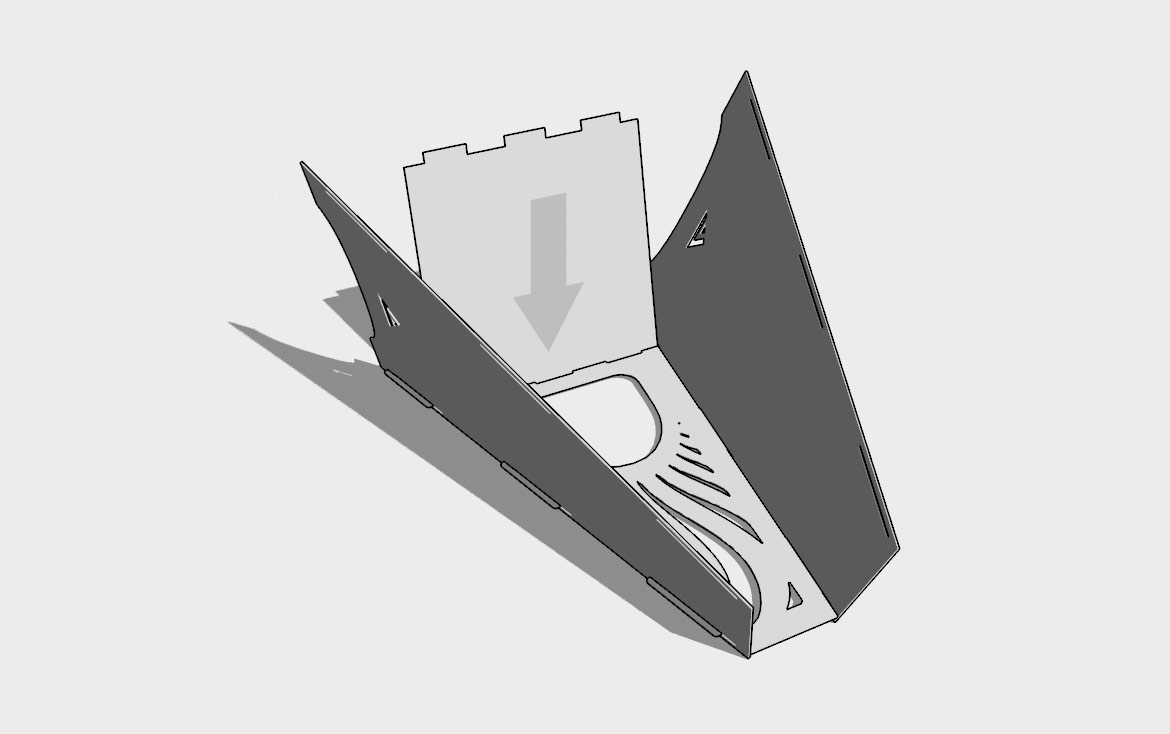 Fire pit assembly Step 5