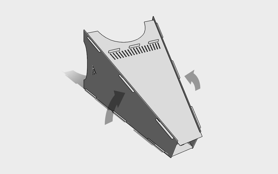 Fire pit assembly Step 6